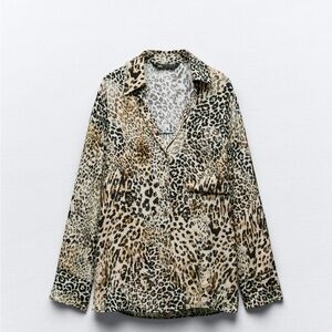 Zara animal print shirt. *new with tags*